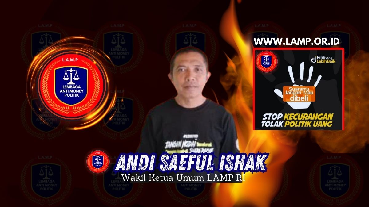 Andi Saeful Ishak Wakil Ketua Lembaga Money Politik