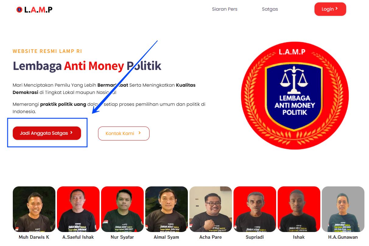 cara bergabung di Lembaga Anti Money Politik